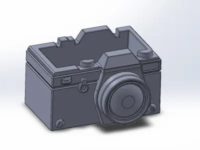 film camera pattern vase 3D print model