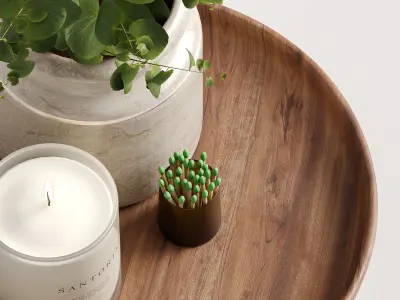 Coffee table decor 001 3D model