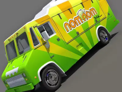 Nom Nom Green Food Truck 3D model
