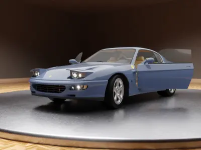 1992 Ferrari 456 GT - COMPLETE EDITION Low-poly 3D model