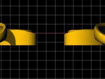 Flower Earrings 3dm file Free 3D print model