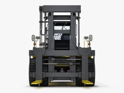 Forklift Komatsu GX20 Rigged 3D model