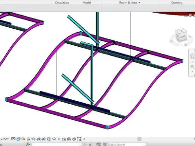 Ceiling Revit Model Shop Drawing Full Details 3D model