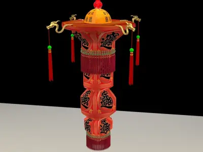 Chinese royal palace lantern 3D model