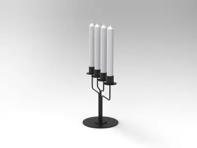 Candlestick - Candles 3D model