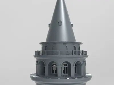 Galata Tower 3D model