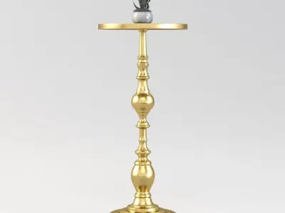 Brompton Brass Martini Table 3D model