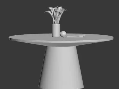 The Winston Dining Table 3D model