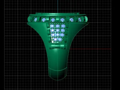 Print Ready STL 3DM  Gents Rings Diamond Men Ring  3D print model get