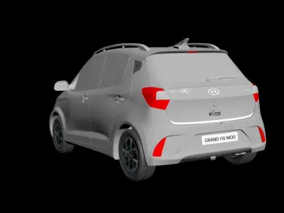 Car Exterior Low-poly 3D model