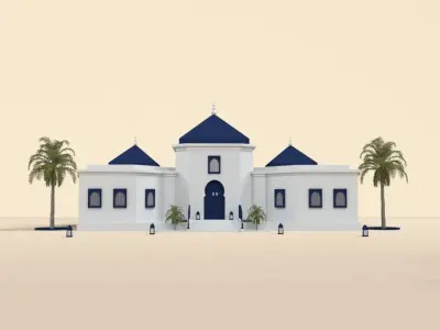 3D Ramadan Kareem - motion concept 3D model