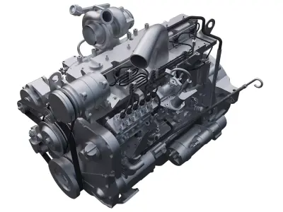 diesel engine 3D model shop