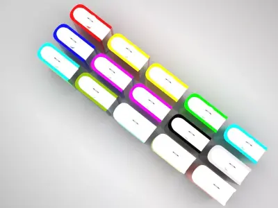 Books Christmas Ornaments Set 3D model