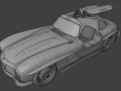 Mercedes Benz - 300SL Gullwing 3D model