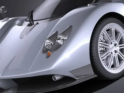 Pagani Zonda F 2010 VRAY 3D model