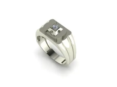 men wedding ring 3D print model