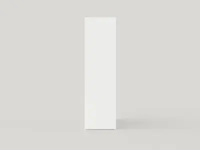Wardrobe DAKOTA 160 White Low-poly 3D model
