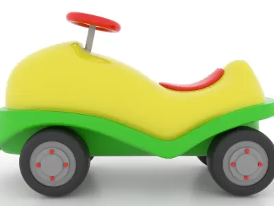 Toy Car Low-poly 3D model