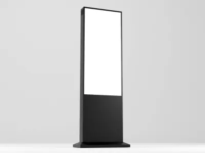 Digital Billboard 3D Model Low-poly 3D model