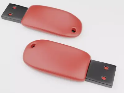 Pen-Drive 3D Model Low-poly 3D model