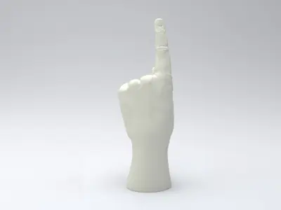 Pointing hand printable 3D print model