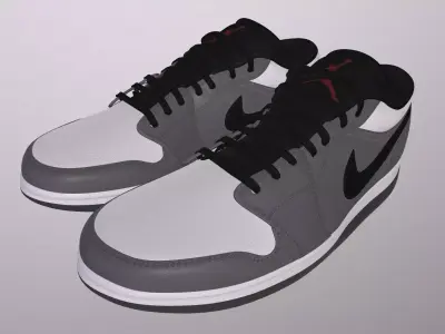 NIKE AIR JORDAN 1 LOW SHOES PBR Low-poly 3D model