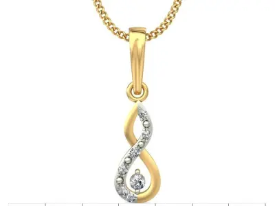 Solitaire Women Pendant 3dm STL OBJ FBX Renders Details 3D print model 79