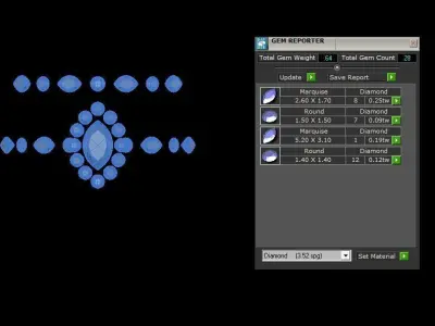 Jewelry Ring Gold 3D print model