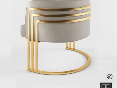 Bespoke by Usher - Art Deco Chair  3D model
