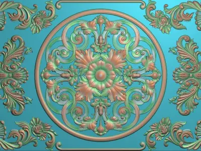 3D model ornate design 3D print model