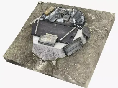 Drinking water well 3d scan 3D model