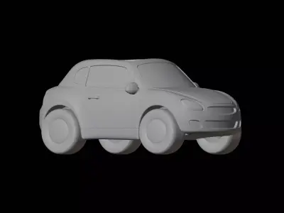 Stylized Cartoon Car 3D Printable Model 3D print model