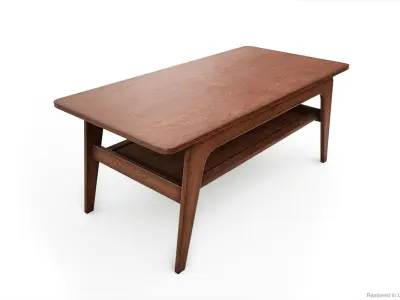 Coffee tables PBR Game Ready Low-poly 3D model