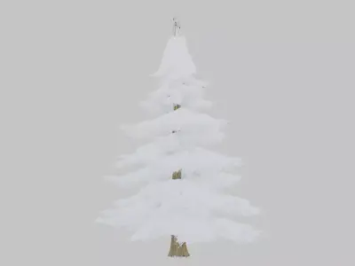 Winter Serenity Tree 3D Model Low-poly 3D model
