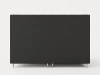 Joluma Complete Bed Package Continental Bed 180x200 Black Low-poly 3D model