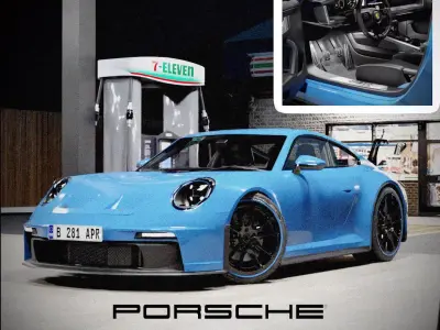 Porsche 911 Gt 3 Touring 3D model