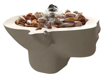 Face Fountain 3D model