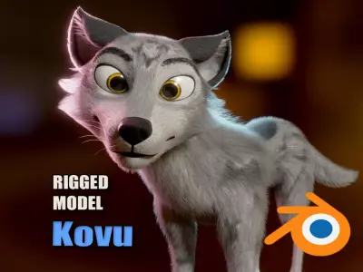 Kovu Wolf  3D model