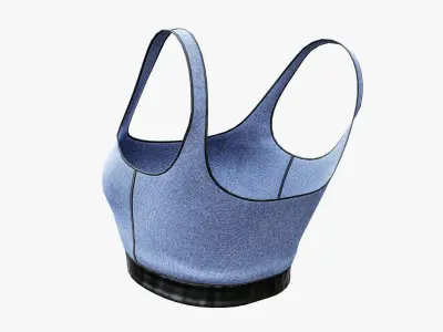 Sport Street Bra Low-poly 3D model
