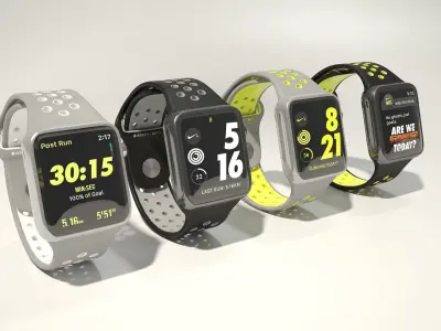 Apple watch Nike plus Free 3D model