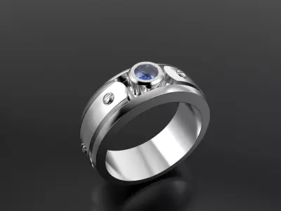 Ring with bolts  3D print model