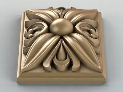 Square rosette 009 3D model