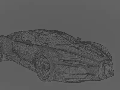 2025 Bugatti Tourbillion - Ready for Animation 3D model