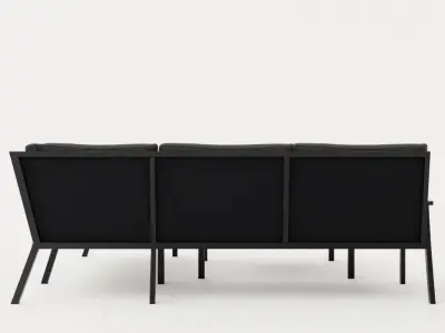 Rana sofa set Low-poly 3D model