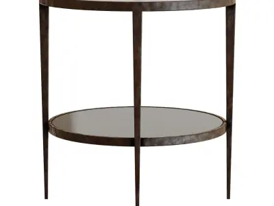 Crate and Barrel Clairemont Round Side Table 3D model