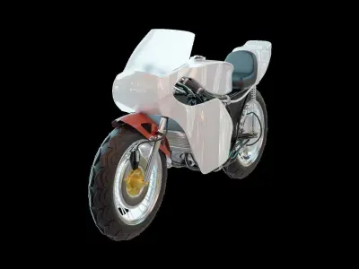 Old motogp yamaha yzr500 - motorcycle  3D model