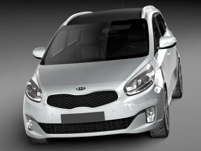 Kia Carens 2014 3D model