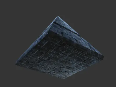 Monolithic pyramid 3D model