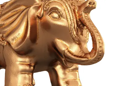 Elephant figurine 3D model