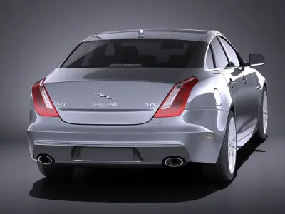Jaguar XJ 2017 VRAY 3D model